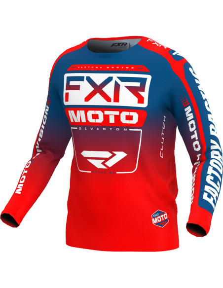 Maillot cross FXR 2024 Clutch - Slate Rouge