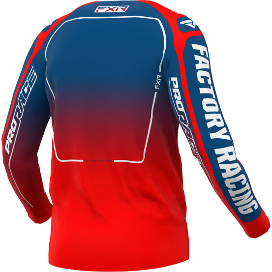 Maillot cross FXR 2024 Clutch - Slate Rouge