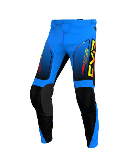 Pantalon cross FXR 2024 Clutch - Bleu Inferno Orange Jaune