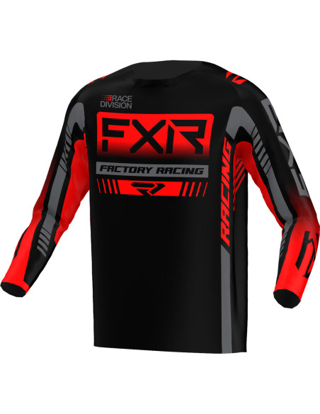 Maillot cross FXR 2023 Clutch Pro - Noir Rouge