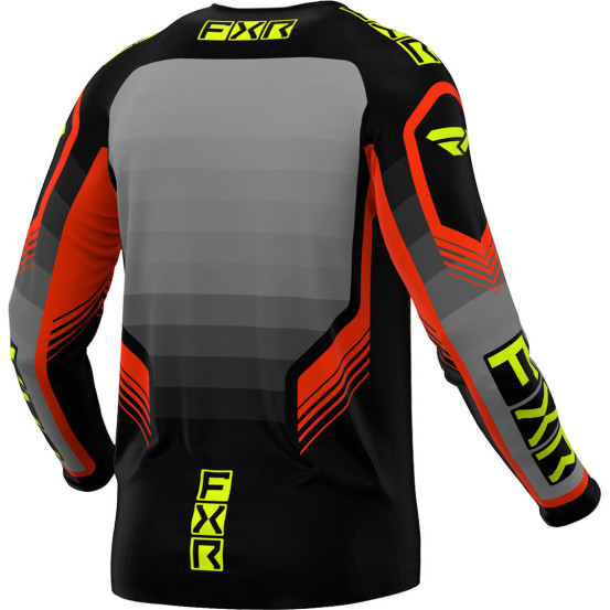 Maillot cross FXR 2024 Clutch Pro - Gris Nuke Jaune Fluo