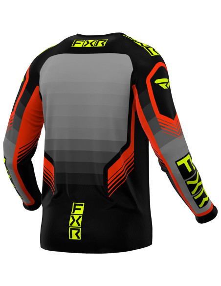 Maillot cross FXR 2024 Clutch Pro - Gris Nuke Jaune Fluo