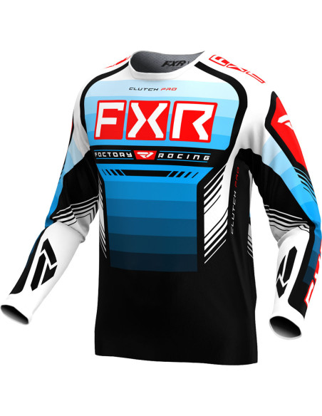 Maillot cross FXR 2024 Clutch Pro - Bleu Rouge Noir