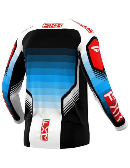 Maillot cross FXR 2024 Clutch Pro - Bleu Rouge Noir