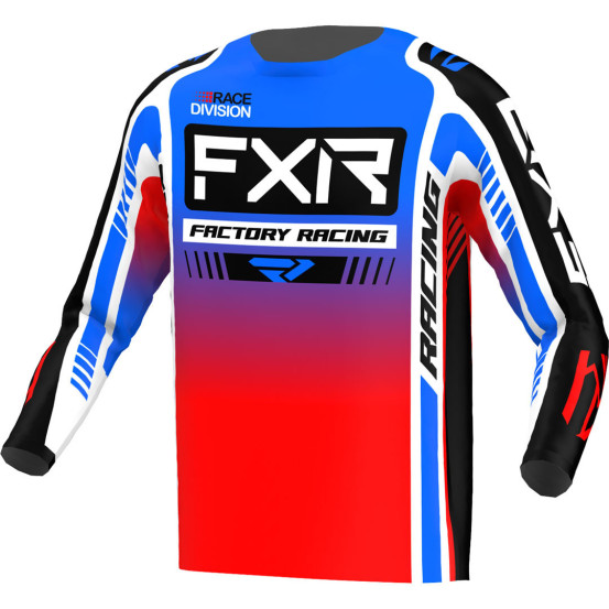 Maillot cross FXR 2023 Clutch Pro - Bleu Rouge Blanc