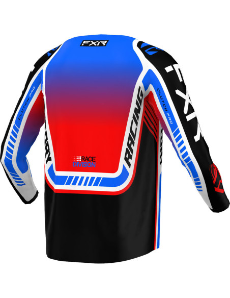 Maillot cross FXR 2023 Clutch Pro - Bleu Rouge Blanc