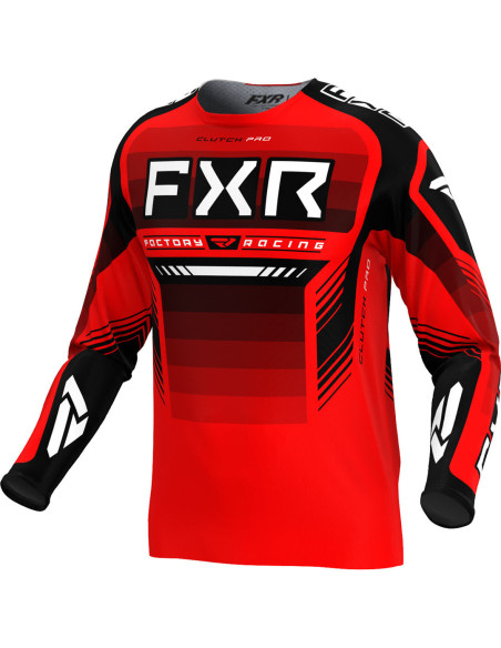 Maillot cross FXR 2024 Clutch Pro - Rouge Noir