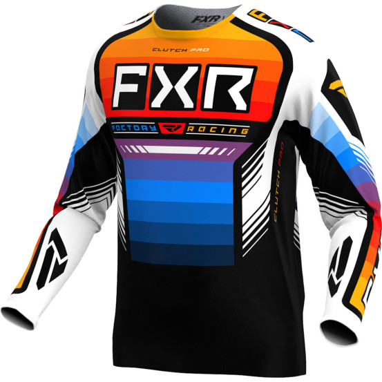 Maillot cross FXR 2024 Clutch Pro - Spectrum Orange Bleu