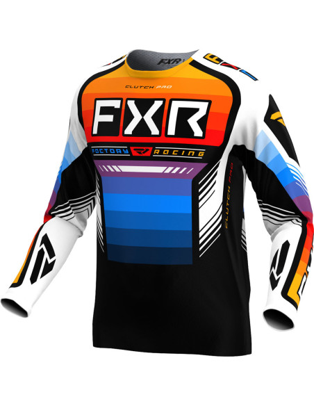 Maillot cross FXR 2024 Clutch Pro - Spectrum Orange Bleu
