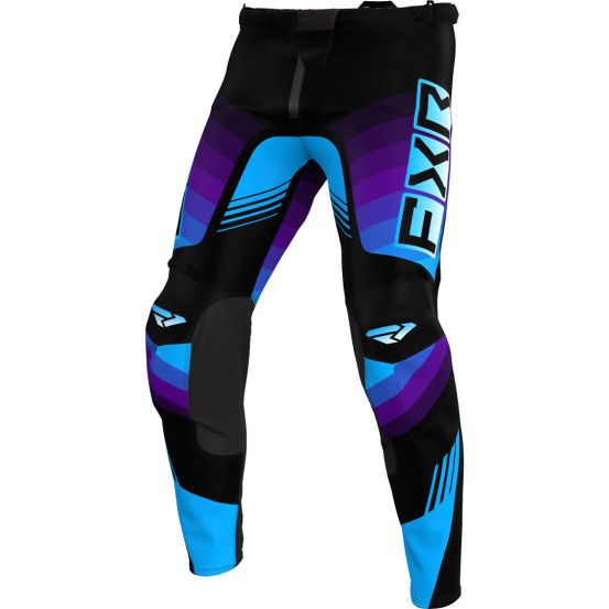 Pantalon cross FXR 2024 Clutch Pro - Noir Violet Bleu