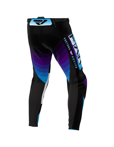 Pantalon cross FXR 2024 Clutch Pro - Noir Violet Bleu
