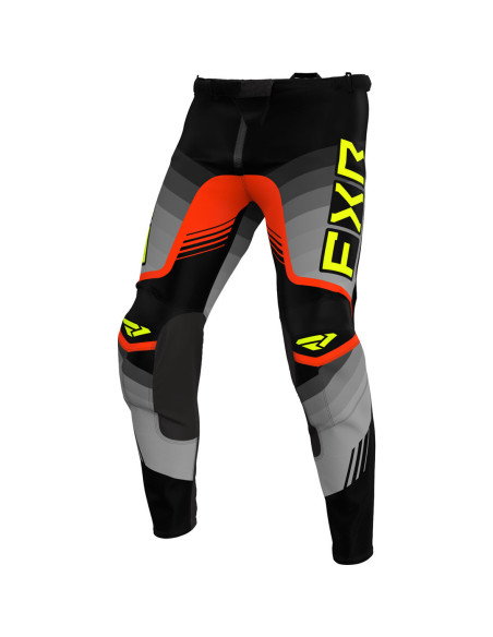 Pantalon cross FXR 2024 Clutch Pro - Gris Nuke Jaune Fluo