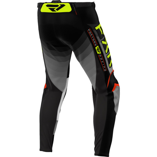 Pantalon cross FXR 2024 Clutch Pro - Gris Nuke Jaune Fluo