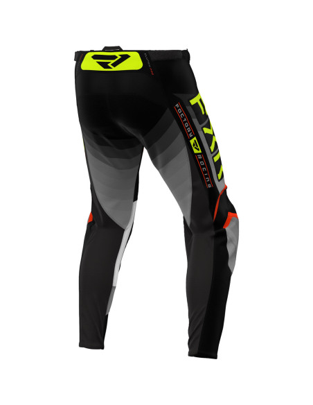 Pantalon cross FXR 2024 Clutch Pro - Gris Nuke Jaune Fluo