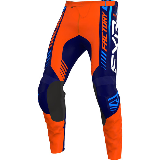 Pantalon cross enfant FXR 2023 Clutch Pro - Orange Bleu