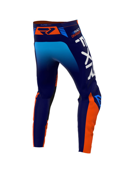 Pantalon cross enfant FXR 2023 Clutch Pro - Orange Bleu