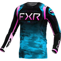 Maillot cross FXR 2024 Helium - Circuit Noir Bleu Rose