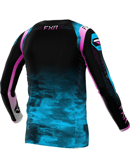 Maillot cross FXR 2024 Helium - Circuit Noir Bleu Rose
