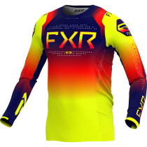 Maillot cross FXR 2024 Helium - Flare Jaune Orange Noir