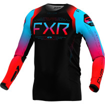 Maillot cross FXR 2024 Helium - Ice Noir Bleu Rouge
