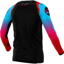Maillot cross FXR 2024 Helium - Ice Noir Bleu Rouge 2