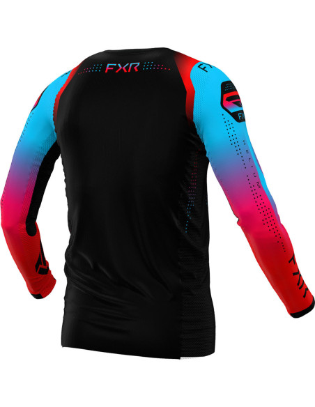 Maillot cross FXR 2024 Helium - Ice Noir Bleu Rouge