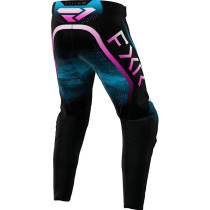 Pantalon cross FXR 2024 Helium - Circuit Noir Bleu Rose 2