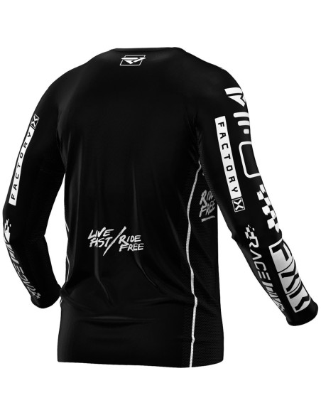 Maillot cross enfant FXR 2024 Podium - Noir Blanc