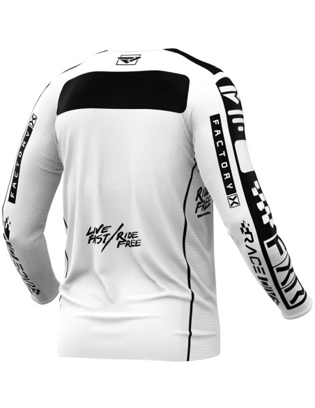 Maillot cross enfant FXR 2024 Podium - Blanc Noir