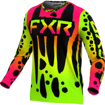 Maillot cross FXR 2024 Podium - Frogger Noir Jaune