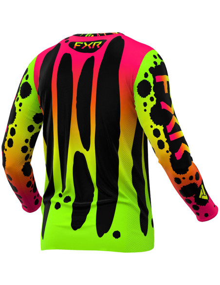 Maillot cross FXR 2024 Podium - Frogger Noir Jaune