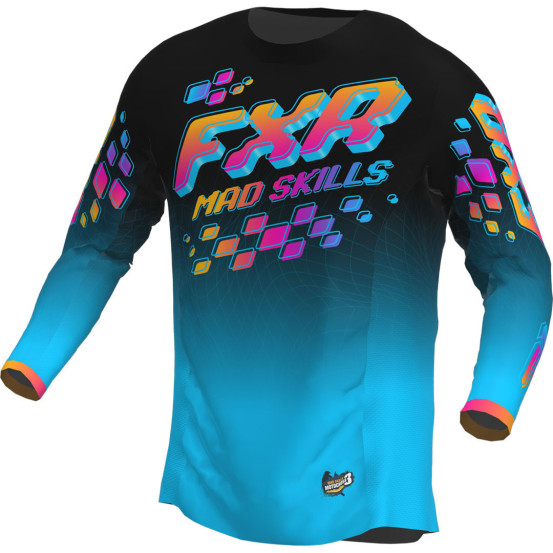 Maillot cross FXR 2023 Podium - Mad Skills Noir Violet