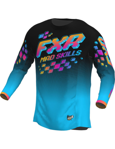 Maillot cross FXR 2023 Podium - Mad Skills Noir Violet