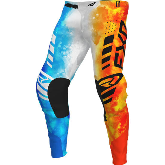 Pantalon cross enfant FXR 2023 Podium - Fire & Ice Bleu Rouge