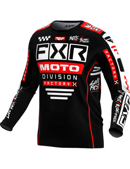Maillot cross FXR 2024 Podium Gladiator - Noir Rouge