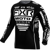 Maillot cross FXR 2024 Podium Gladiator - Noir Blanc
