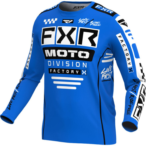 Maillot cross FXR 2024 Podium Gladiator - Bleu Noir