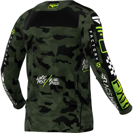 Maillot cross FXR 2024 Podium Gladiator - Camo Vert Noir
