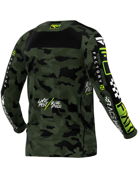 Maillot cross FXR 2024 Podium Gladiator - Camo Vert Noir