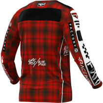 Maillot cross FXR 2024 Podium Gladiator - Plaid Rouge 2