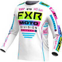 Maillot cross FXR 2024 Podium Gladiator - Blanc Candy