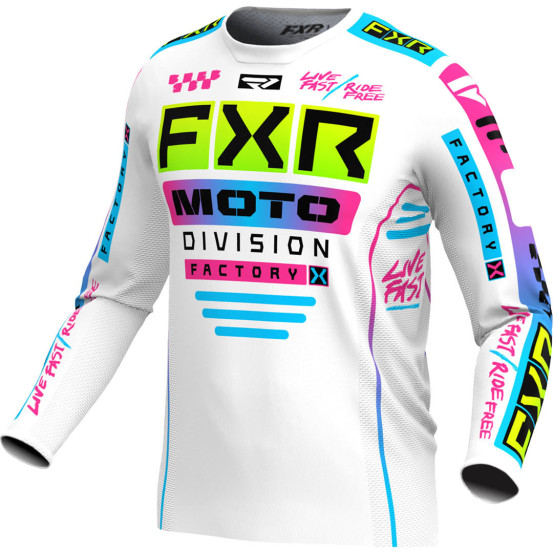 Maillot cross FXR 2024 Podium Gladiator - Blanc Candy