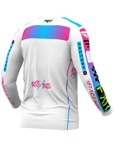 Maillot cross FXR 2024 Podium Gladiator - Blanc Candy