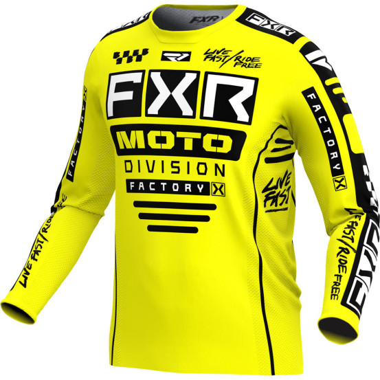 Maillot cross FXR 2024 Podium Gladiator - Jaune Noir