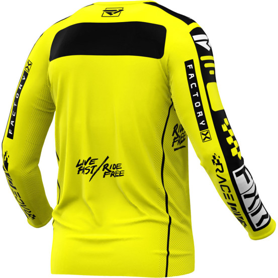 Maillot cross FXR 2024 Podium Gladiator - Jaune Noir