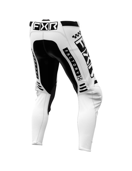 Pantalon cross FXR 2024 Podium Gladiator - Blanc Noir
