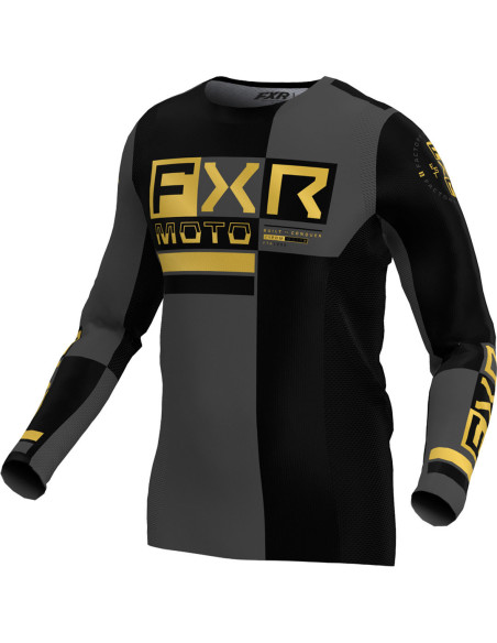 Maillot cross FXR 24.5 Podium Pro Battalion - Noir Or