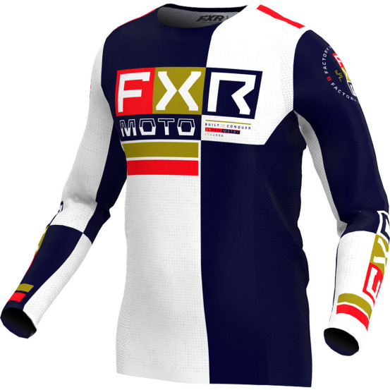 Maillot cross FXR 24.5 Podium Pro Battalion - Bleu Blanc Rouge