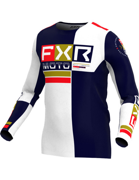 Maillot cross FXR 24.5 Podium Pro Battalion - Bleu Blanc Rouge