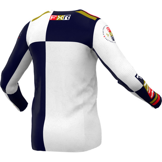 Maillot cross FXR 24.5 Podium Pro Battalion - Bleu Blanc Rouge